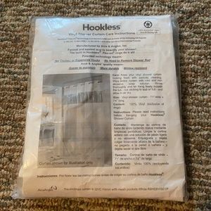 New hookless shower curtain